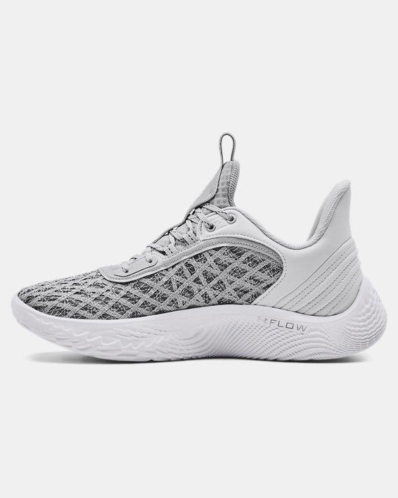 Unisex Curry Flow 9 Team Basketball Shoes, White, pdpMainDesktop image number 1